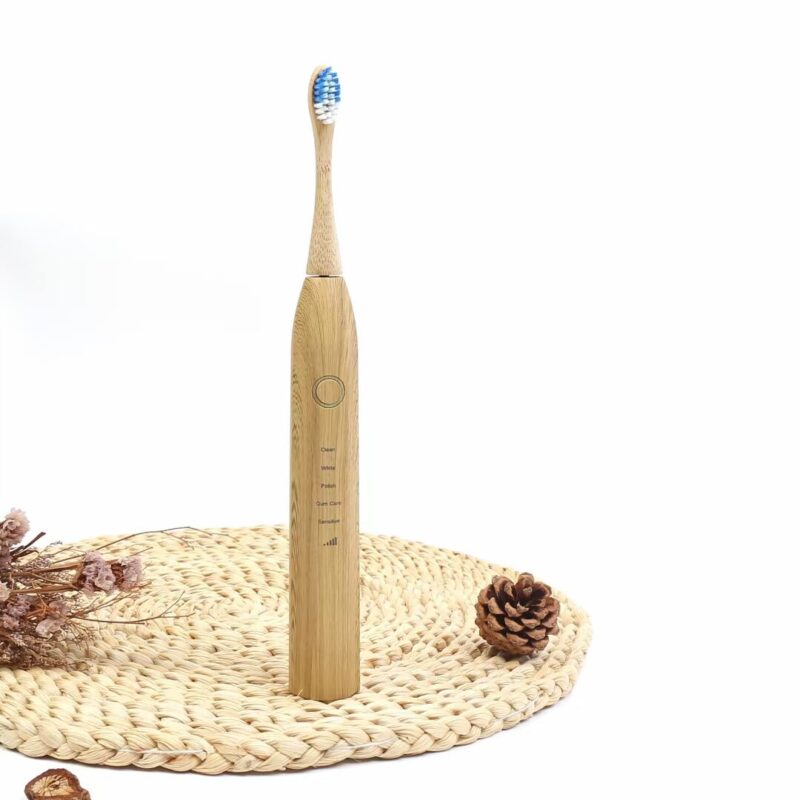 Wholesale bamboo toothbrush with custom engraving logo bamboo